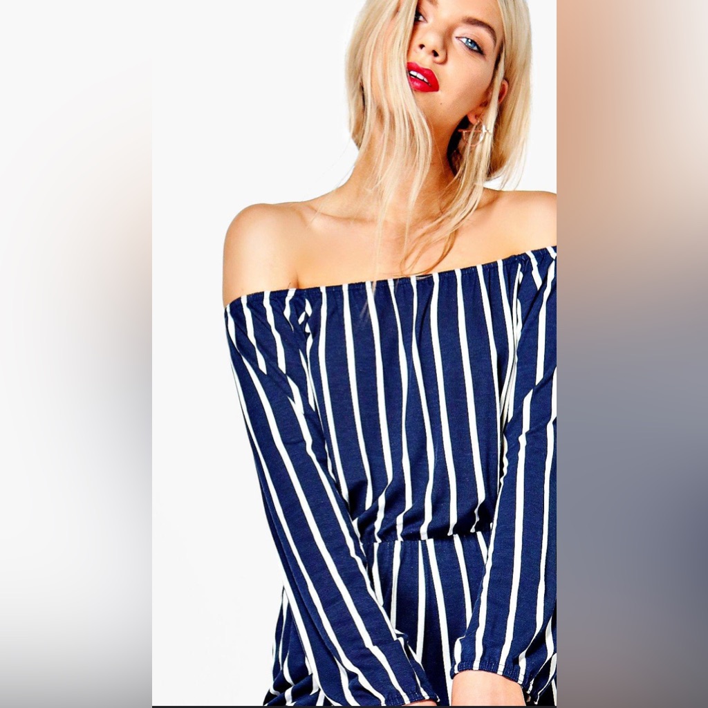 Priminautical Striped Romper
